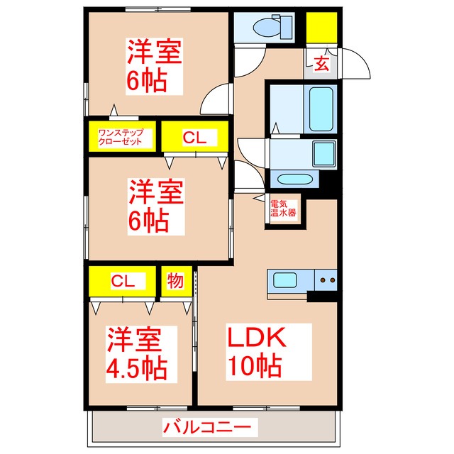 セジュールサンセールの間取り