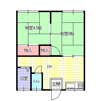 タチバナハイツA棟の間取り