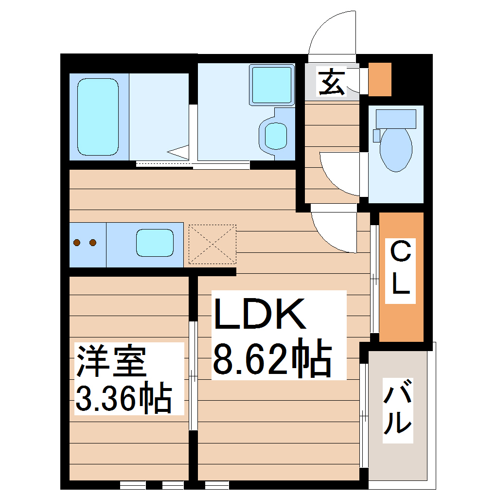 【グランティック卸町の間取り】