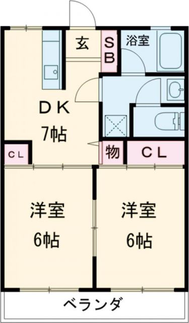 西喜マンションの間取り