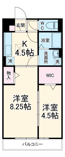 プランドール幸房　弐番館の間取り