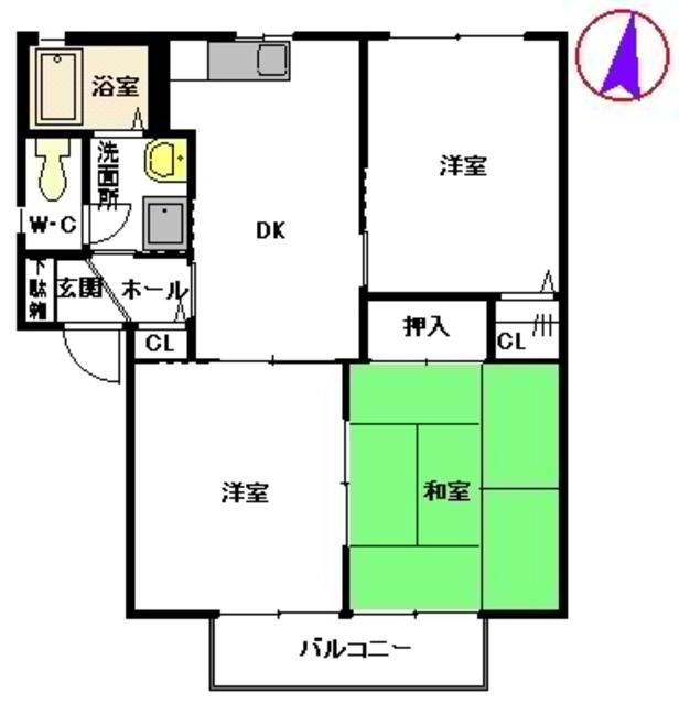 グリーンゲーブルス　壱番館の間取り