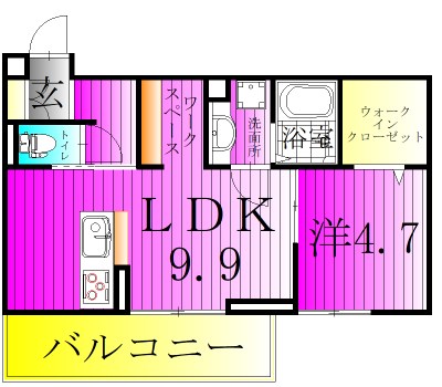 AXIS南流山の間取り