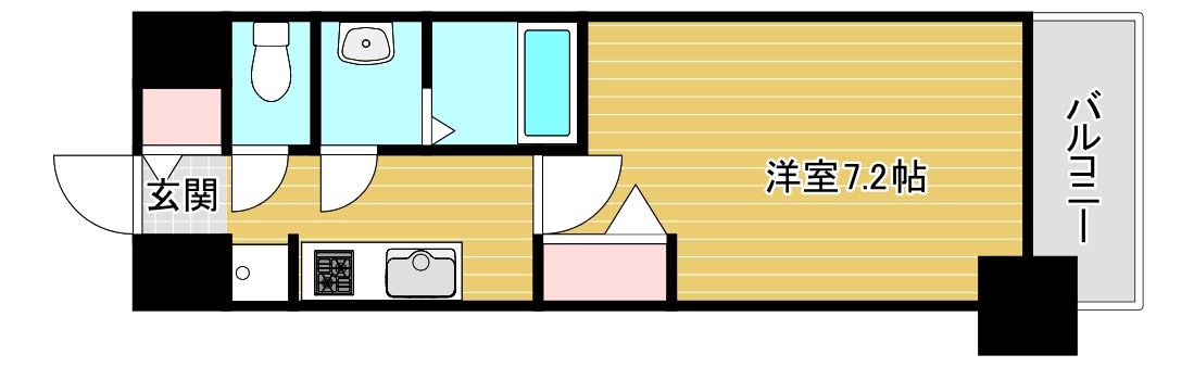 プレサンス大国町ラヴェニールの間取り