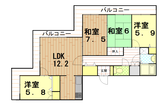 ストークマンションの間取り