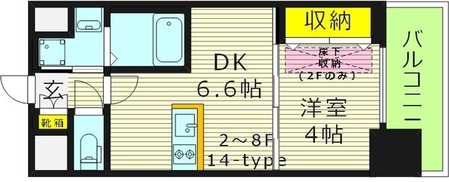 WOB京橋の間取り