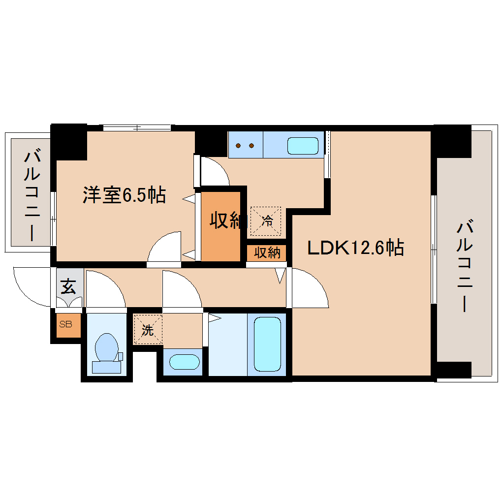 サンヴァーリオ新田駅前Iの間取り