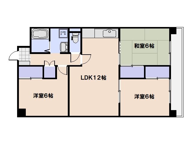 吉見園コーポの間取り