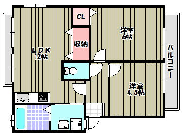 レスポワール狭山２番館の間取り