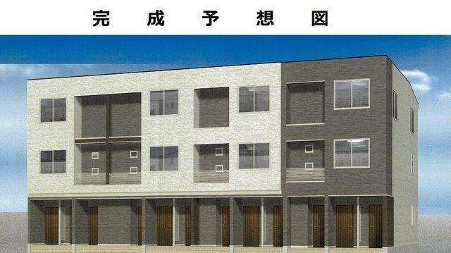 広島市南区旭のアパートの建物外観