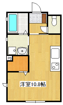 【加古川市加古川町粟津のアパートの間取り】