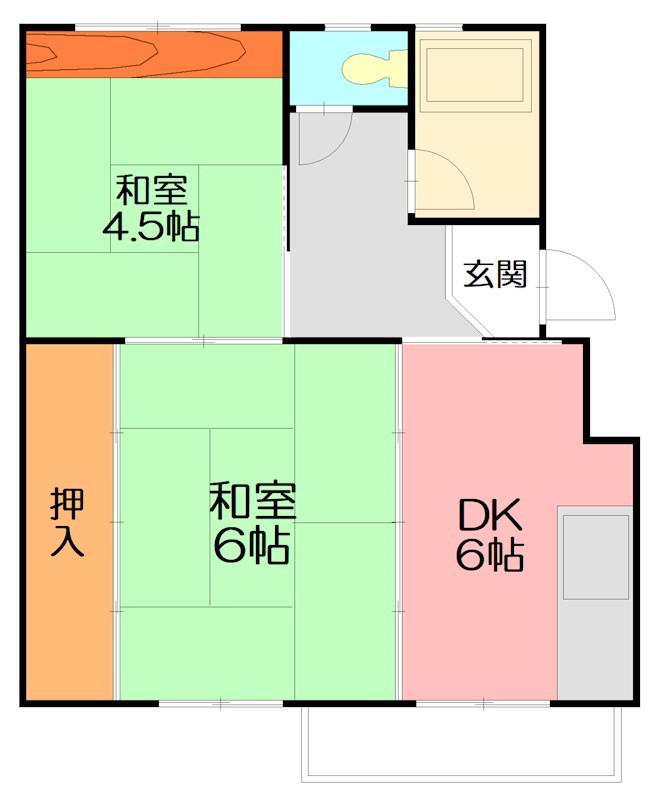 小田原橘2号棟の間取り