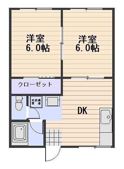 パークサイドハイツAの間取り