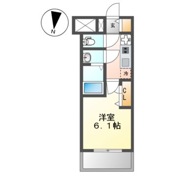 メイクス矢場町の間取り