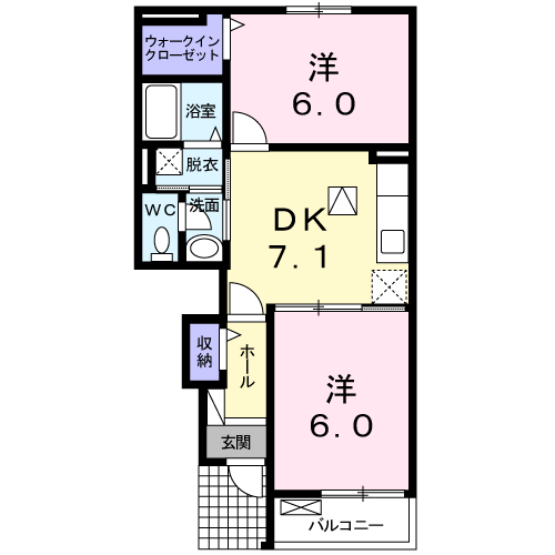 エレガントハウスの間取り