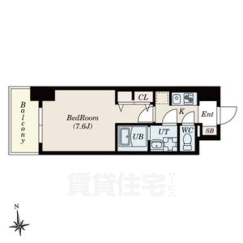 名古屋市南区駈上のマンションの間取り