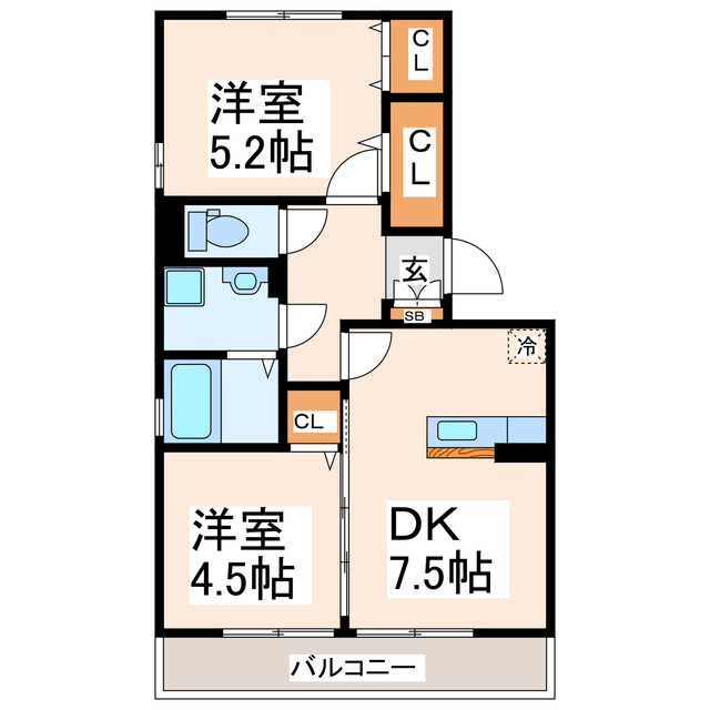 ルミエール須賀の間取り