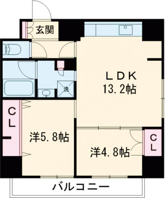 ダイアパレス市役所前の間取り