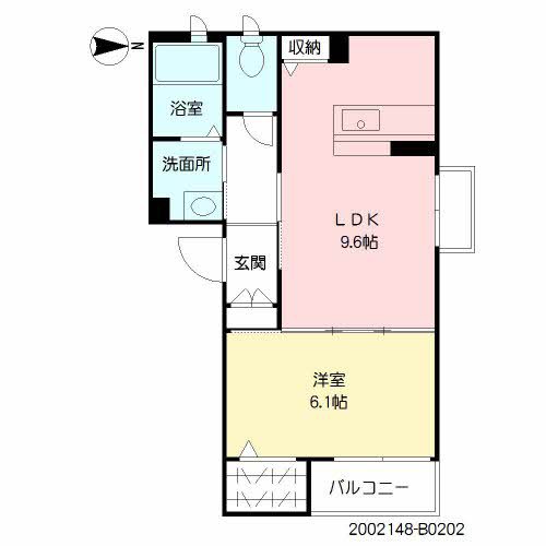 【鹿児島市天保山町のマンションの間取り】