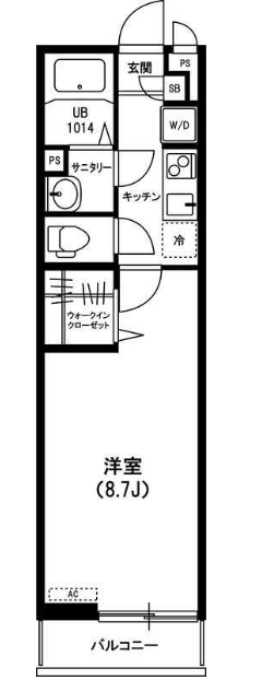 上尾市大字上のアパートの間取り