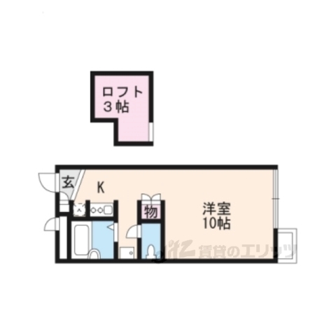 草津市追分のアパートの間取り