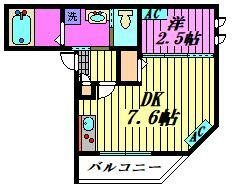 春日部市備後東のアパートの間取り