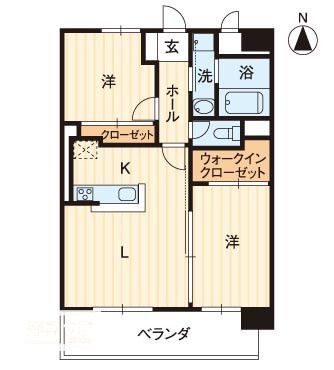 高松市錦町のマンションの間取り