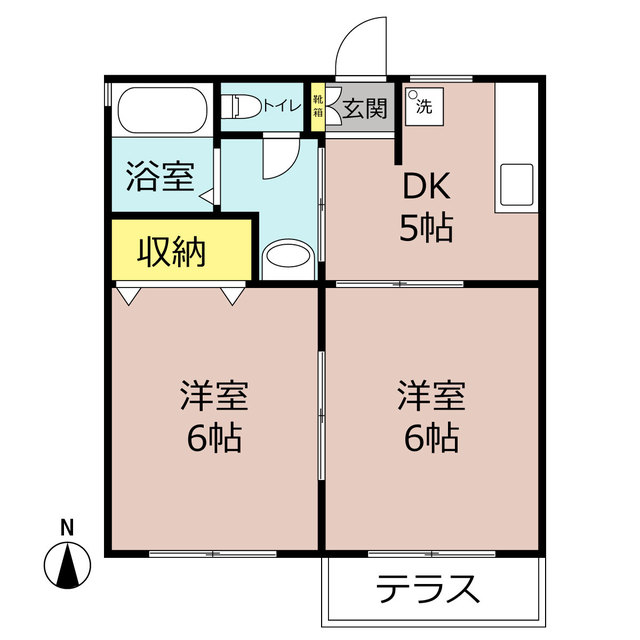 茂原市高師のアパートの間取り