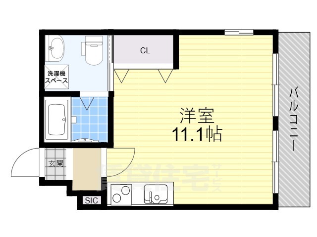 門真市三ツ島のマンションの間取り