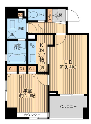 クリオ戸越銀座壱番館の間取り