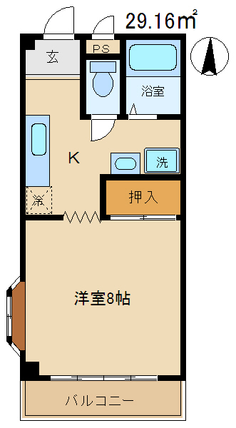 ハイツ峰の間取り