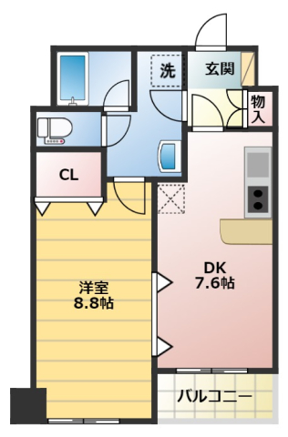 ローレルコート田町の間取り