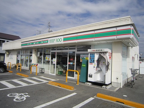 コンビニ　ローソンストア100 安城桜井店（コンビニ）まで195m