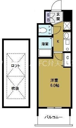 EC難波WESTーSIDE 大阪ドーム前の間取り写真