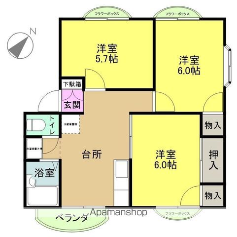 ジュネメゾンの間取り写真