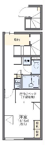 レオパレスレーブシャト－の間取り