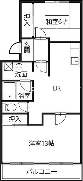 サラグレース川内の間取り