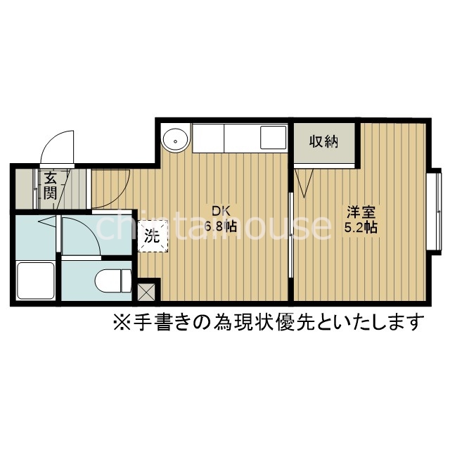 江別市文京台のアパートの間取り