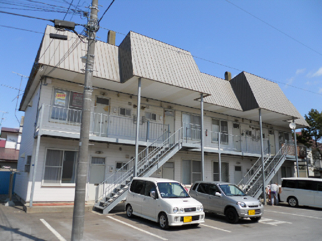 函館市湯浜町のアパートの建物外観