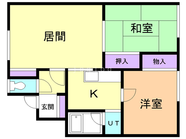 コーポ信和の間取り