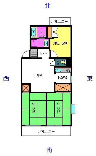 タウンコートオオタの間取り