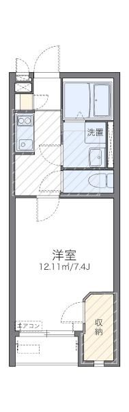 横浜市神奈川区松見町のアパートの間取り