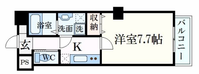 姫路市南町のマンションの間取り