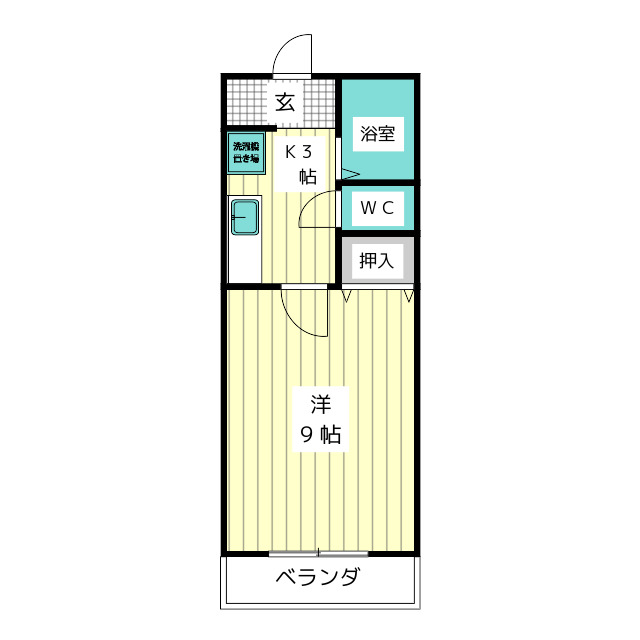 クレール藤ヶ丘の間取り