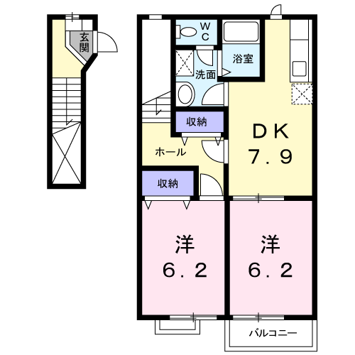 ハイムS・IIの間取り