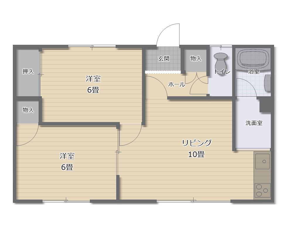 サワーハイツの間取り