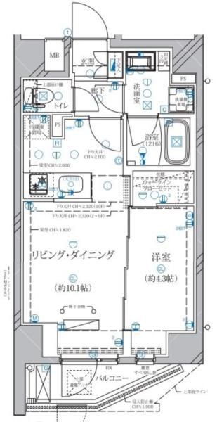 ディアレイシャス赤羽の間取り