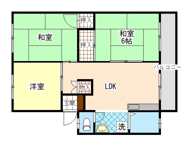 コーポ篠原の間取り