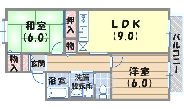 プリシェール上甲子園の間取り