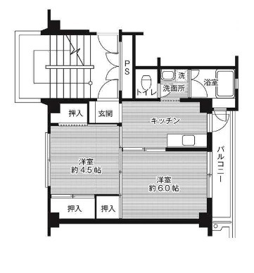 岡山県都窪郡早島町早島（マンション）の賃貸物件の間取り